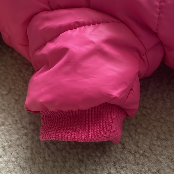 Puffy Pink Parka Jacket Coat for Small Dog with Furry Hood - Size M - Picture 3 of 8